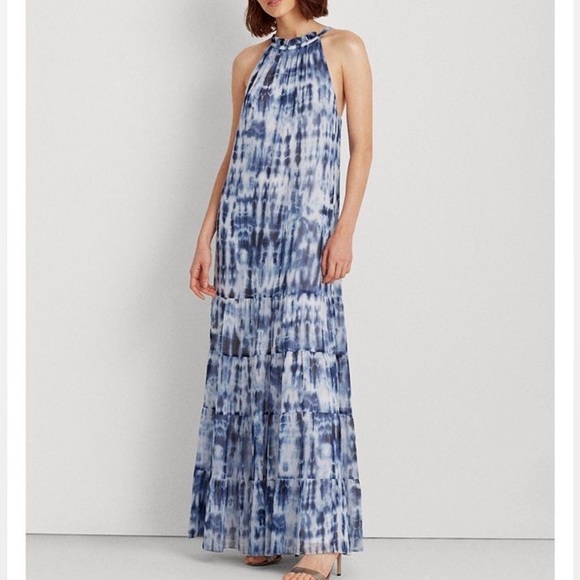 NEW RALPH LAUREN Tie dye tiered dress size 0 - Picture 6 of 10